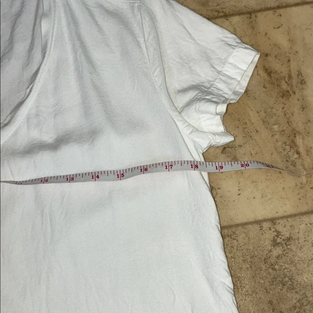 Cloth & Stone White Relaxed Ruffled Tee - Picture 8 of 9